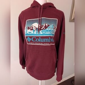 Columbia Maroon Hoodie with Graphic